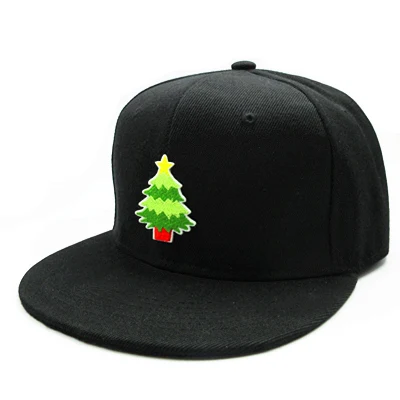 LDSLYJR Рождественская елка вышивка хлопок бейсбол кепки хип-хоп бейсболка с возможностью регулировки размера шапки для мужчин и женщин 195