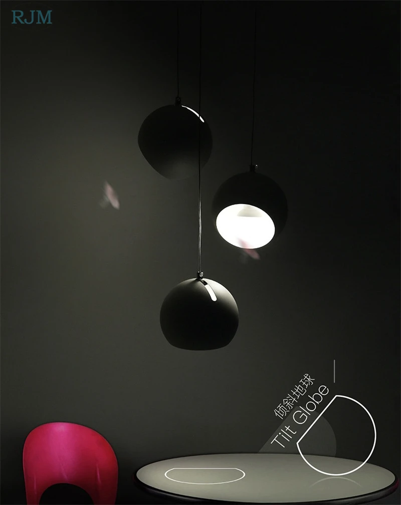 Подвесной светильник в скандинавском стиле с железным шаром, современный подвесной светильник, промышленный декор, подвесной светильник для спальни, столовой, Кухонный Светильник закрепленный