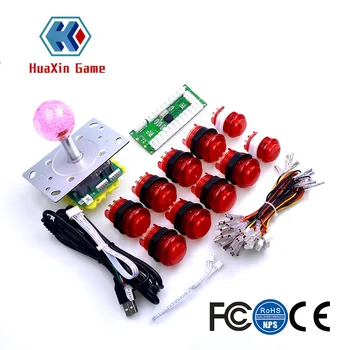 

Arcade Games Kits Parts DIY USB Encoder Board + Joystick + 10 X LED Lamp Button