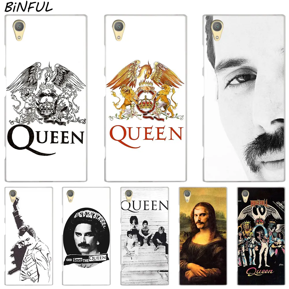 Binful Queen Band Прозрачный чехол для Sony Xperia Z3 Z5 Premium M4 Aqua M5 X XA XA1 C4 C5 E4 E5 XZ XZ2 Compact Plus