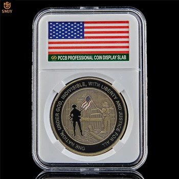

2001 US World Trade Center September 11 Attacks US Military Challenge Commemorative Coin Collection W/PCCB Holder