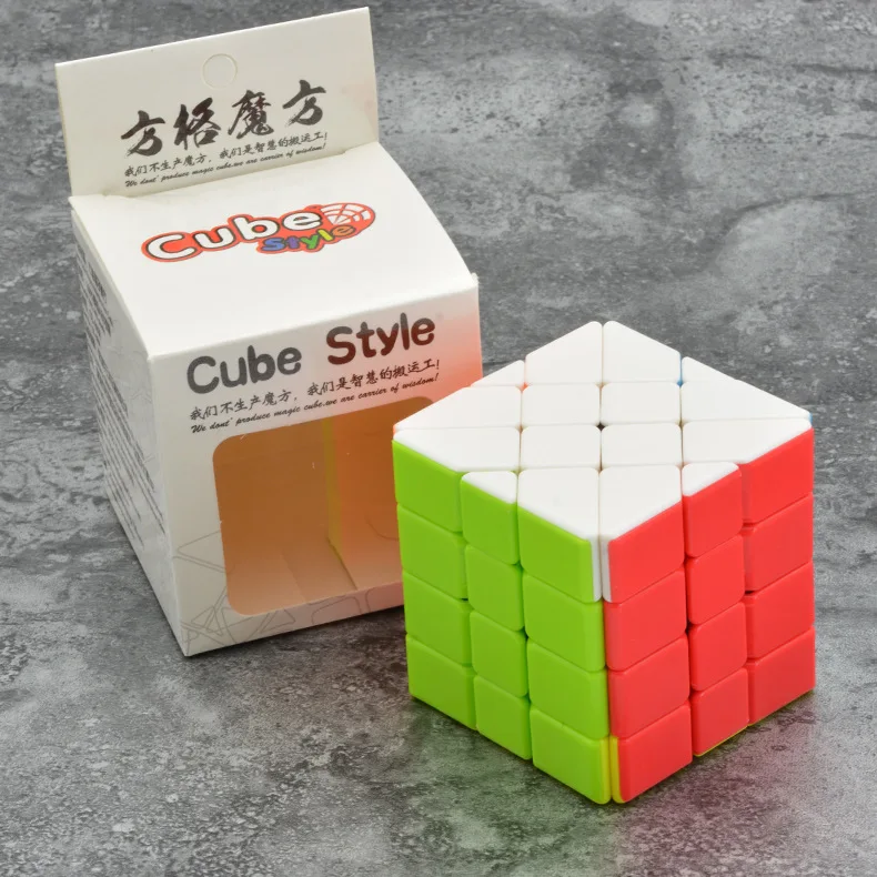 Lefun прозрачный пазл Фишер магический куб без наклеек 4x4 Magic Cube Cubo Magico обучения Развивающие игрушки для детей