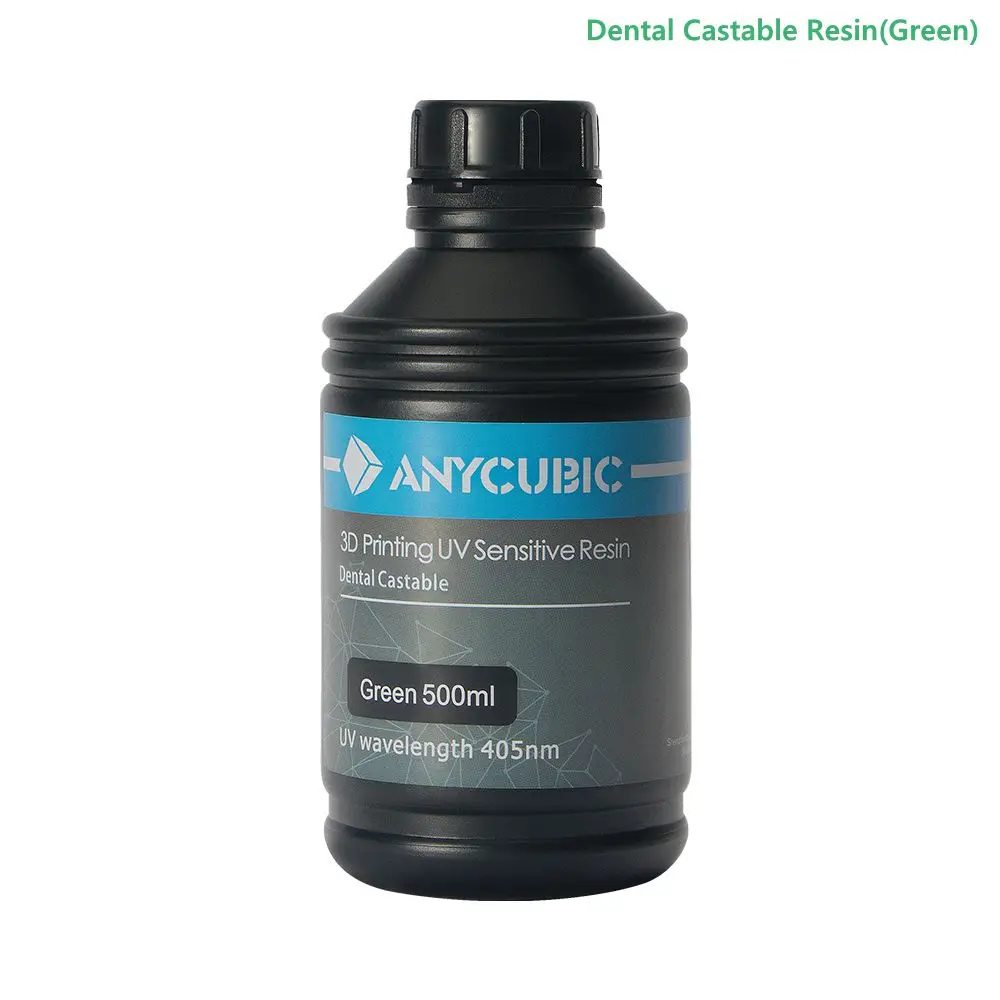 ANYCUBIC 405nm 500 мл Стоматологическая литая нелитая УФ смола для 3D принтера Фотон Impressora