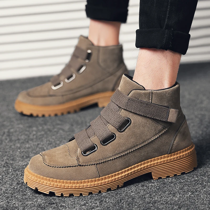 

QWEDF Men Vulcanize Shoes Fashion New Men Shoes Comfort Men Sneakers High-top Shoes Male Shoes Adult Fashion Sneakers BH-64