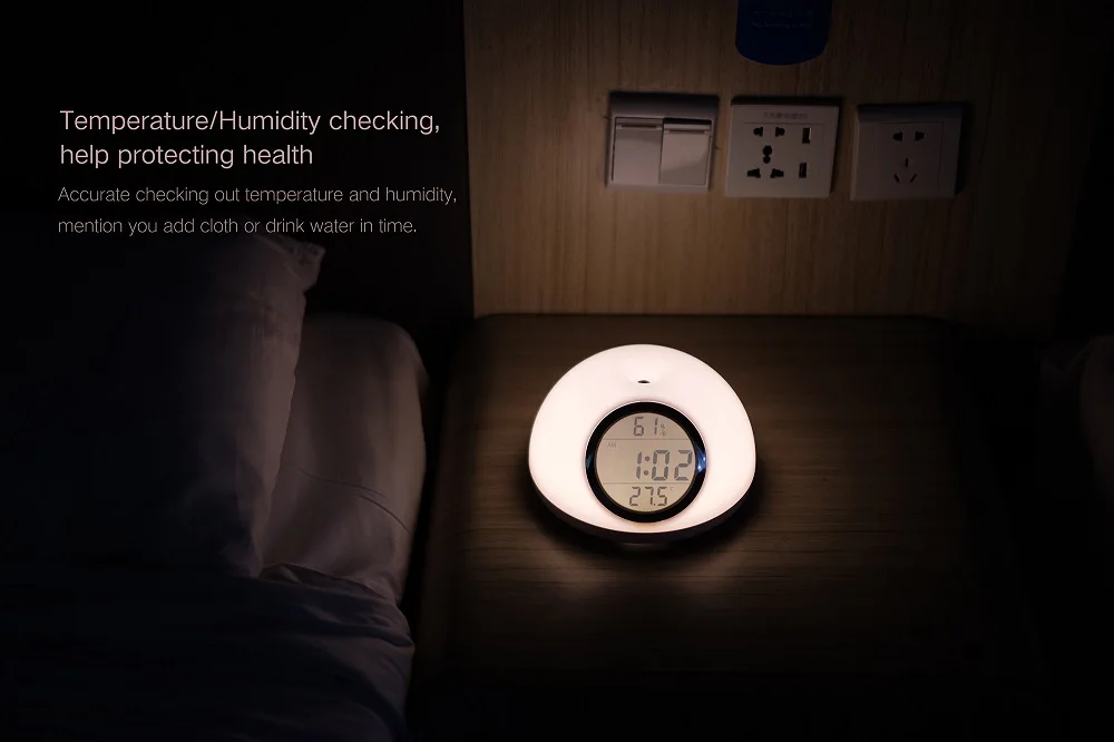 Led Wake Up Lights Alarm Clock Time Motion Sensor Gesture Control Sunrise Simulator 7 Color Smart Night Lighting Dropshipping (8)