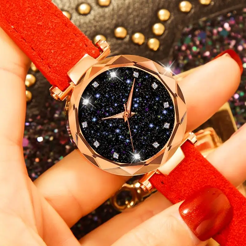 Новая мода роскошные женские часы из нержавеющей стали с кожаным ремешком уникальные простые часы повседневные кварцевые наручные часы горячая распродажа