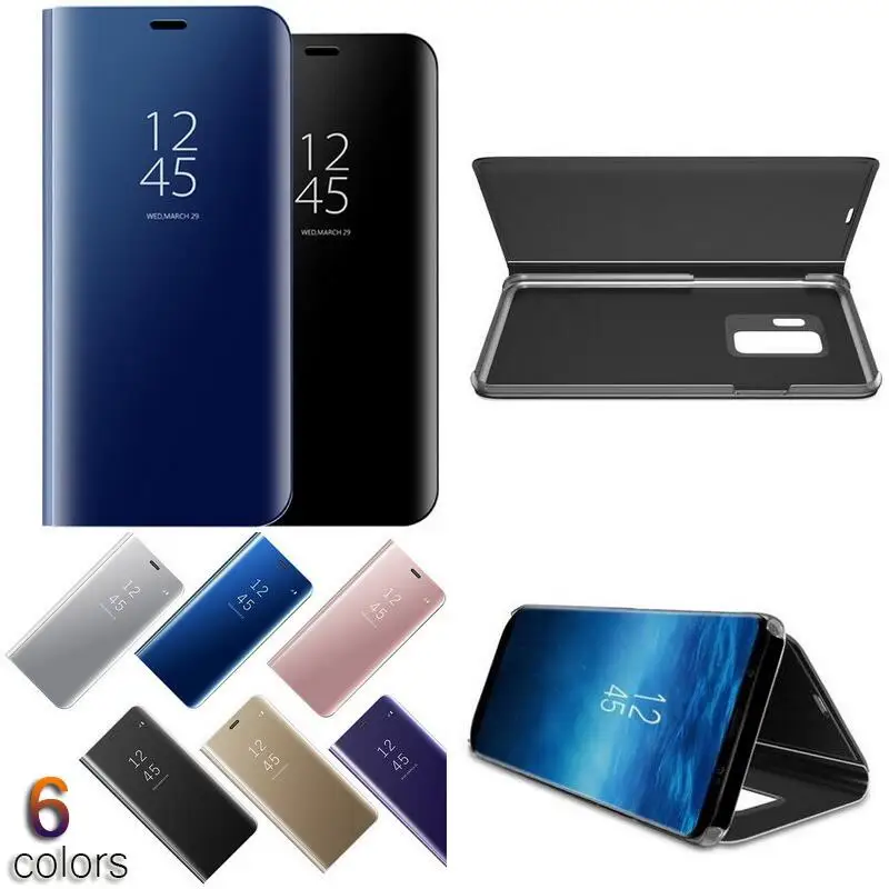 Умный зеркальный чехол для Xiaomi Redmi 6Pro 4x5 Plus Mi8 Se 6x Mi6 S2 откидной Чехол-подставка