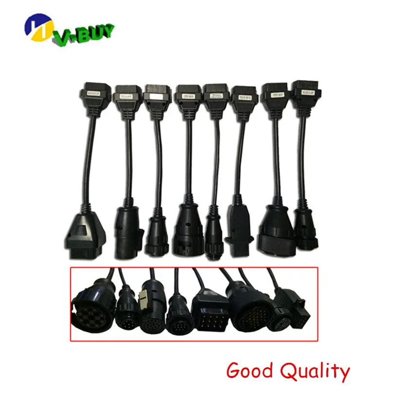 

Best Price Truck Cables for OBDIICAT-CDP Pro OBD2 OBDIIcat-150 TCS Full Set 8pcs Trucks Cables Diagnostic tool connect cable