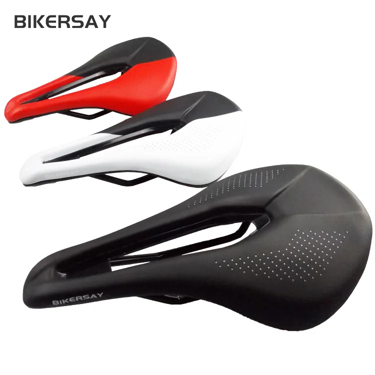 

Bicycle Seat Saddle MTB Road Bike Saddles Mountain Bike Racing Saddle PU Breathable Soft Seat Cushion