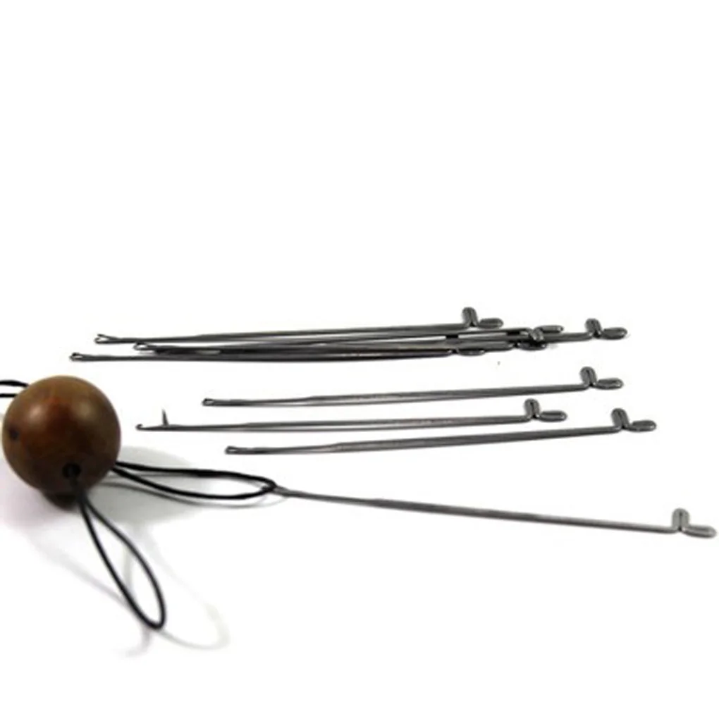 

New 50pcs Mini Stainless Steel Tee Handcraft Beading Needles Stringing Crochet Hooks Sewing Needles