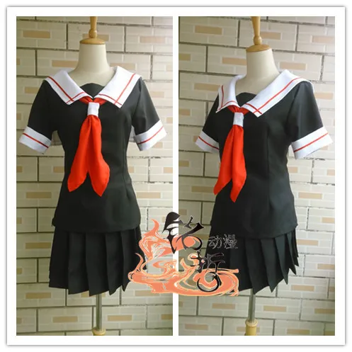 

NEW Anime kantai collection KanColle TENGA black sailor cosplay costume