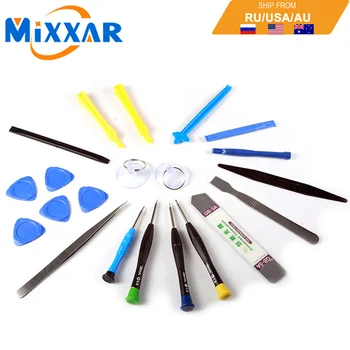 

ZK20 Dropshipping Mobile Phone DIY 20 in 1 Repair Tools Kit Pry Screwdriver Tweezers Set for iPhone Hand Tools Set Opening Tool