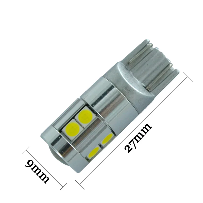 2 шт. стиль автомобиля t10 3030 9 smd Erro Canbus W5W 5smd frete Nao polaridade Marcador de Luz da Cunha Do Carro Reversa