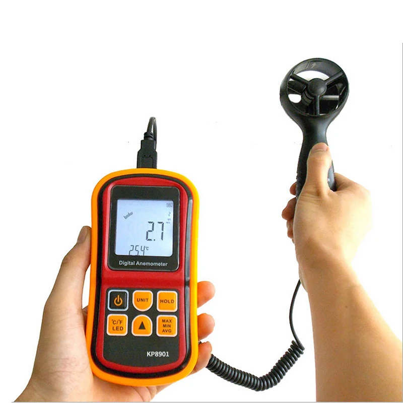 High Accuracy Anemometro LCD Display Digital Anemometer Wind Meter Air
