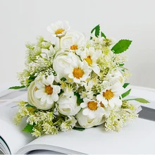 Романтические Новое поступление свадебные цветочные свадебные букеты 19 розы цветы букет невесты