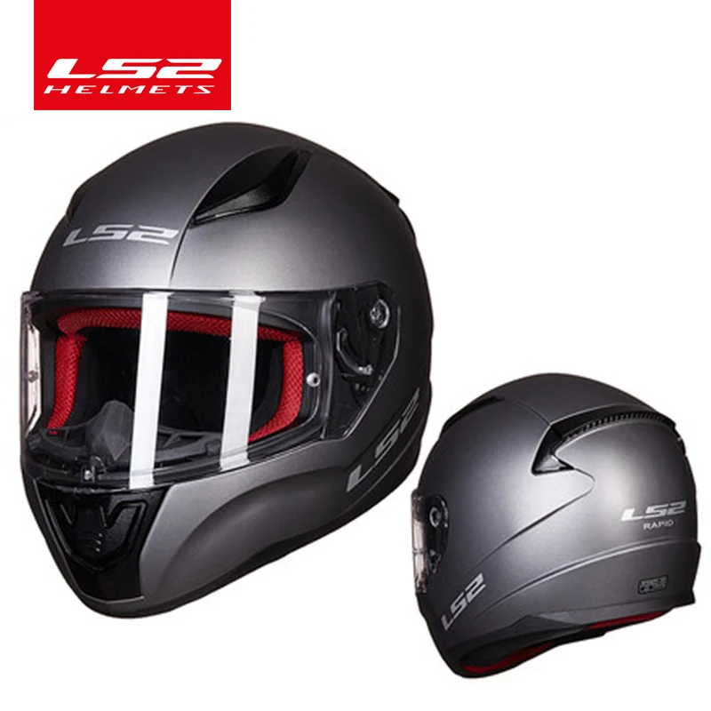 gray LS2 FF353 alex barros полный уход за кожей лица мото rcycle шлем ABS безопасная структура шлем moto capacete LS2 Быстрый уличные гоночные шлемы ECE - Цвет: gray