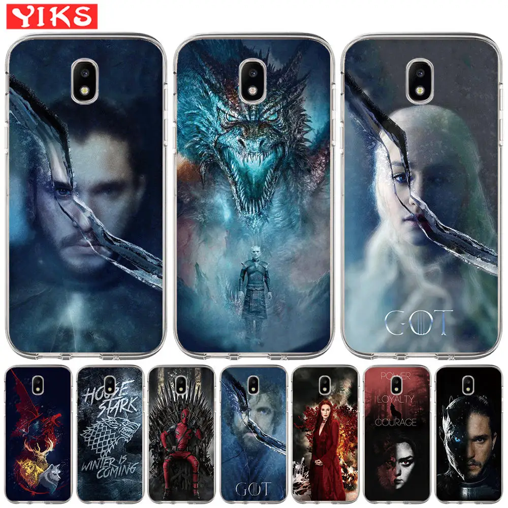 

Game Thrones Got Silicone Phone Case For Samsung Galaxy J3 J5 J7 2015 2016 2017 J2 Pro J6 Prime 2018 G530 Soft Cover Etui
