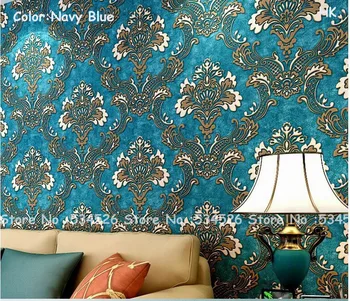 

4colors boys bedroom wallpaper roll 3d wallpapers for wall tapete fresco PatternDamask wall paper Wallcoverings