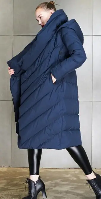 Модное Пальто Куртка женская теплая парка с капюшоном био пух парка Высокое качество женский 2019 новая зимняя коллекция