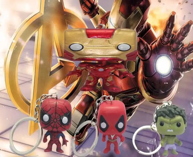FUNKO POP Новое поступление брелок с героями Marvel Spider U.S.A капитан Игра престолов