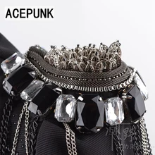 

free shipping new design cool man fashion epaulet hip hop cool fringed epaulet