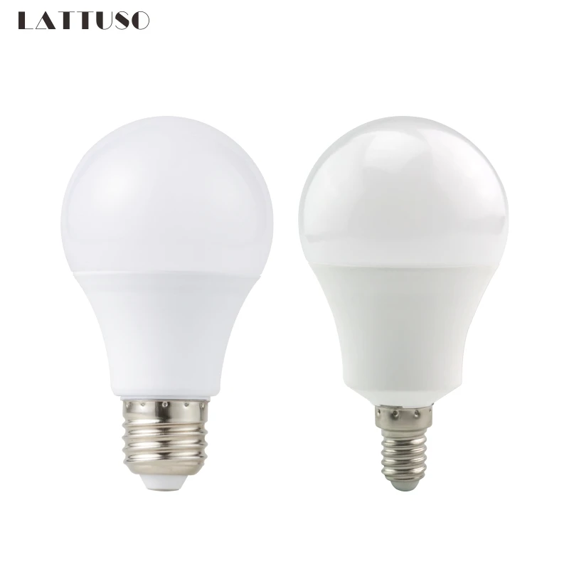 

LATTUSO Lampada Led Lamp E27 E14 SMD 2835 led Bulb Light 3W 5W 7W 9W 12W 15W 220V Real power Led Spotlight light with Smart IC