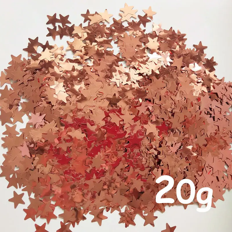 玫瑰金五角星纸屑_副本