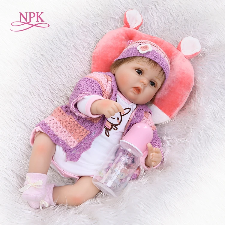 Новинка силиконовая виниловая кукла NPK 18 дюймов реалистичные куклы