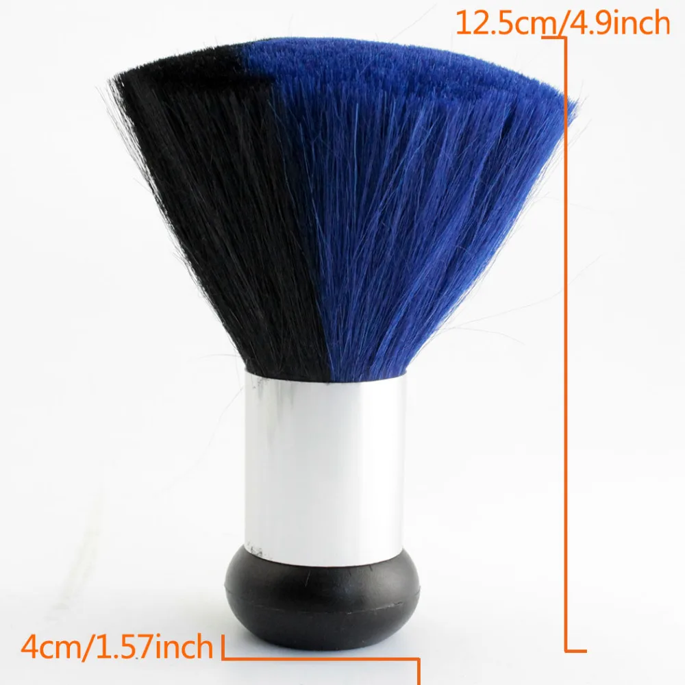 Salon Hair Cutting Neck Duster Brush For Stylist Barber Hairdresser Blue Black