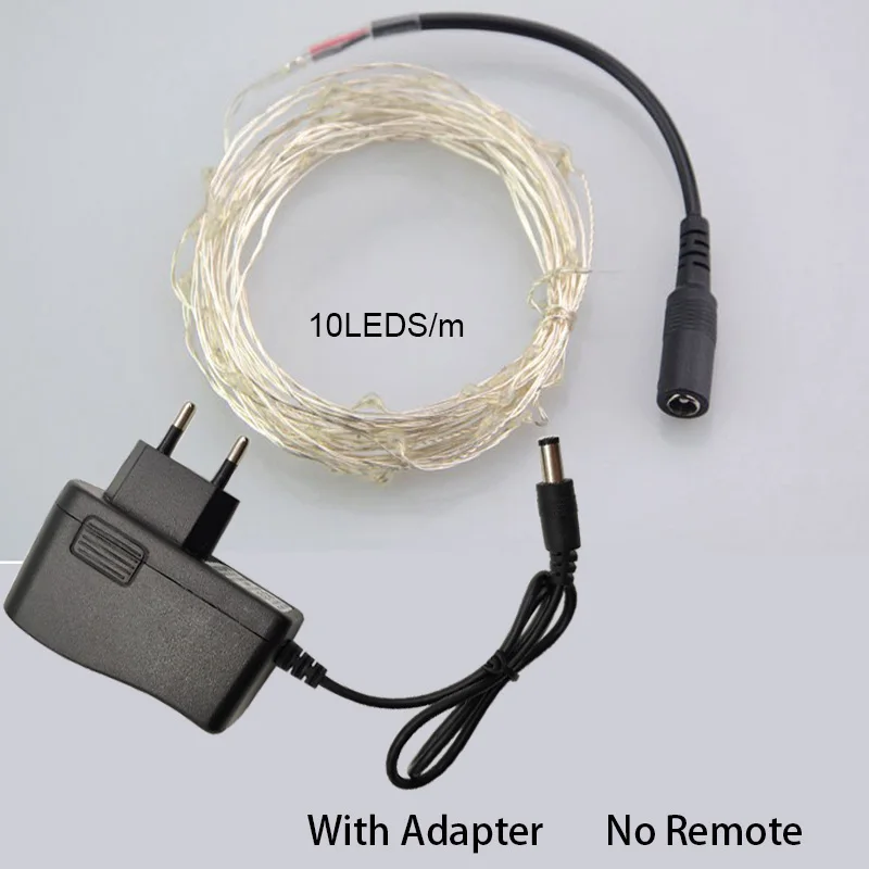 RGB String 5 м 10 м 15 м WiFi Светодиодная лента RGB Водонепроницаемая SMD 5050 2835 12 В 12 в rgb Диодная гибкая лента WiFi конторлер+ адаптер штекер - Испускаемый цвет: RGB String