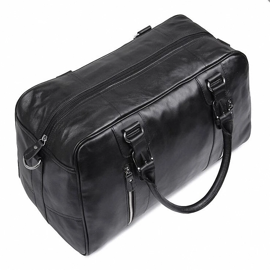 Echtes Leder Reisetasche Männer Vintage Reise seesack große Kuh Leder Tragen Auf Gepäck Wochenende große schulter Tasche LI-2342