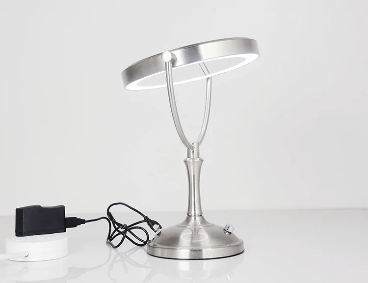  Vanity mirror led shaving standing table mirror round cosmetic makeup Mirror led espejo vintage dou - 32983707754