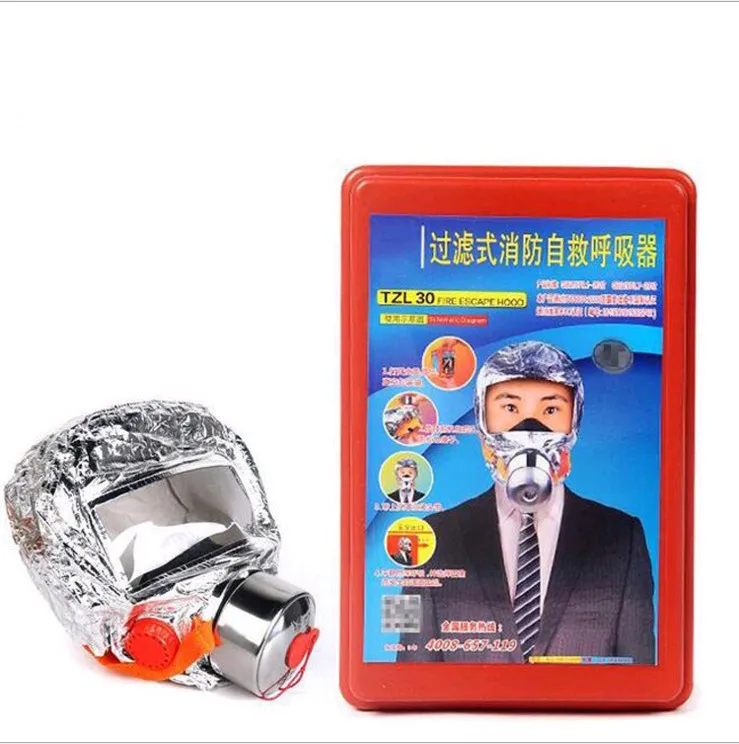 Fire escape mask Emergency Hood Oxygen gas masks Respirators 30 Minutes