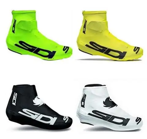 

sidi White Black Cycling Shoe Cover Men Women Bike Shoe Cover windproof MTB Bicycle Zippered Overshoes Riding Quick dry