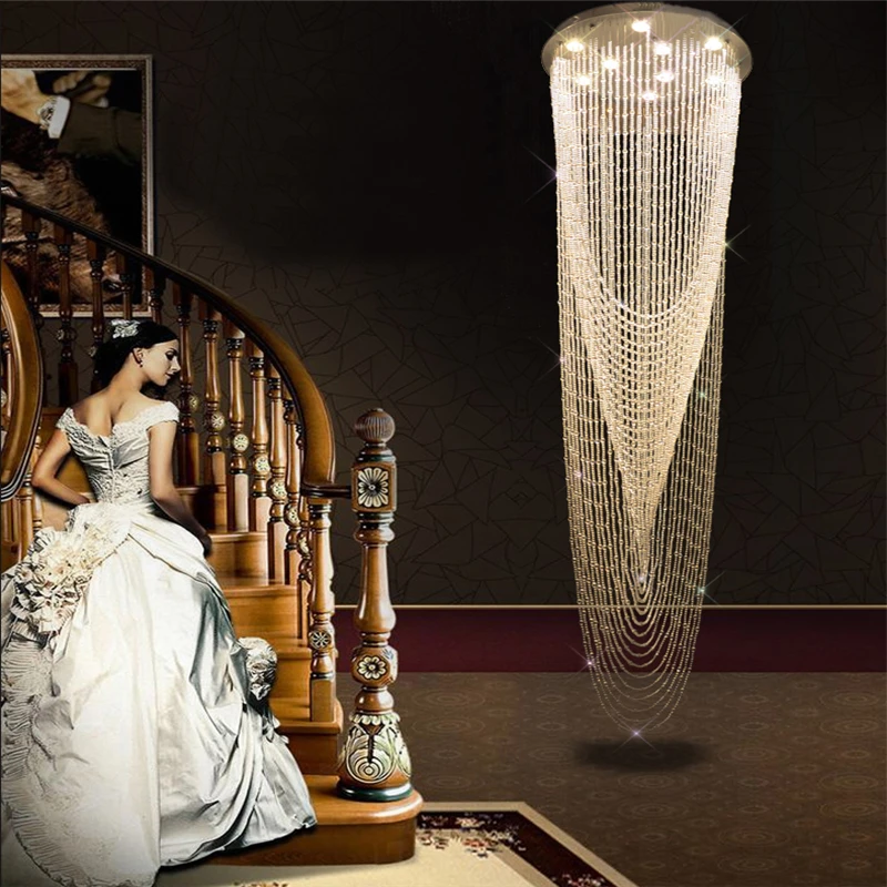 Люстра FUMAT светодиодная K9|stair chandelier|chandelier modernlight chandelier |