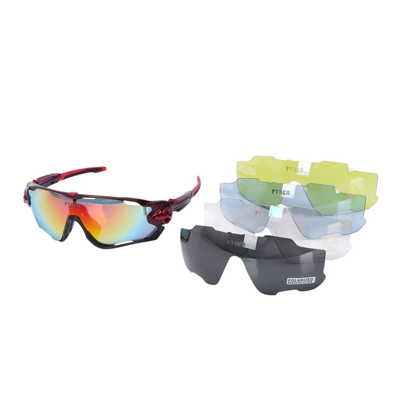 

Ftiier Photochromic Polarized Bicycle Glasses Road Mtb Bicycle Bike Riding Sport Cycling Sunglasses