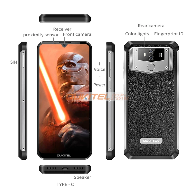 OUKITEL K12 6.3'' Waterdrop 1080*2340 6GB 64GB Android 9.0 Smartphone Face ID 10000mAh 5V/6A Quick Charge OTG NFC Mobile Phone OUKITEL K12 6.3'' Waterdrop 1080*2340 6GB 64GB Android 9.0 Smartphone Face ID 10000mAh 5V/6A Quick Charge OTG NFC Mobile Phone