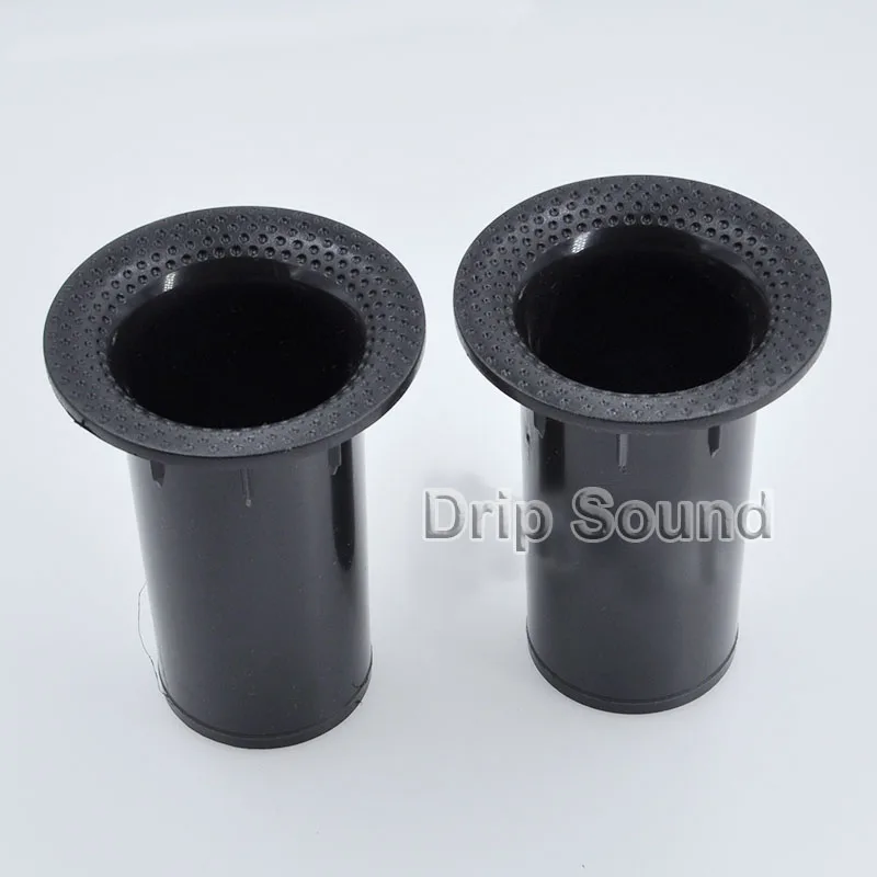 스피커 포트 튜브 베이스 서브우퍼 오디오 리플렉스 튜브, 라우드 스피커 벤트, 42x80mm 블랙, 2 개