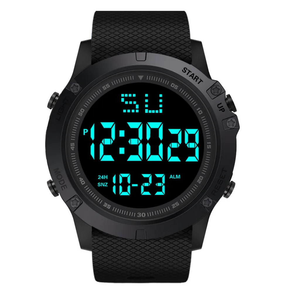 Мужские часы спортивные цифровые светодиодный водонепроницаемые наручные часы Роскошные Мужские Аналоговые Цифровые армейские стильные мужские электронные часы