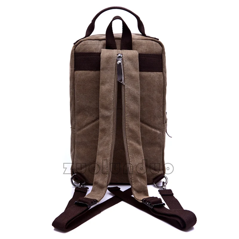 ZHIERNA Backpack Men's Square Style Double Shoulder Bag Package Canvas High Quality Pack Practical Wear-Resistant Waterproof ZHIERNA Backpack Men's Square Style Double Shoulder Bag Package Canvas High Quality Pack Practical Wear-Resistant Waterproof