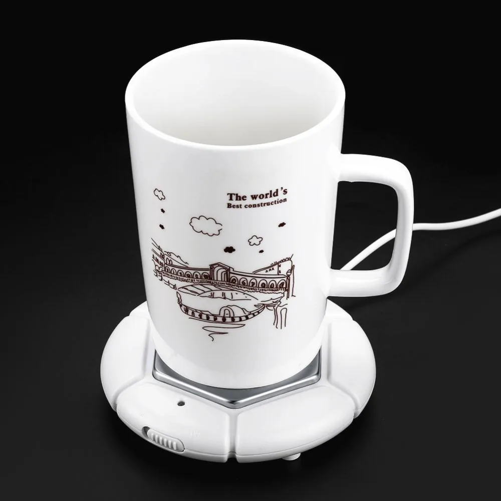 Creative USB Powered Portable Cup Warmer Pat Coffee Cup Mug Warmer Beverage Heater Desktop Tray