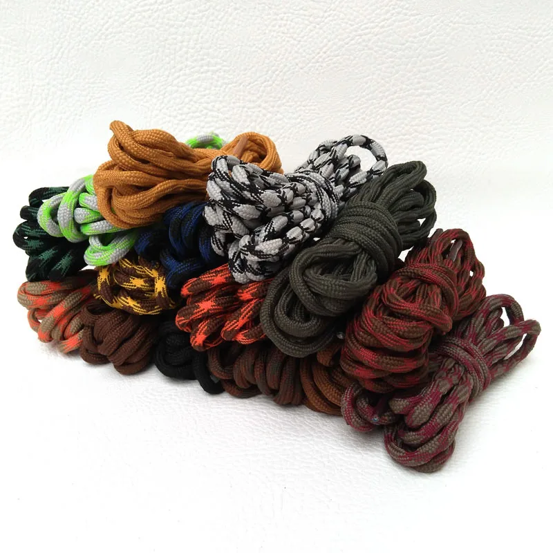 JUP1 Pack New Bright Colors Hiking Walking Two Toneds Rope Lace Replacement Shoe Laces Round Rope Shoelaces For Basketball Boost