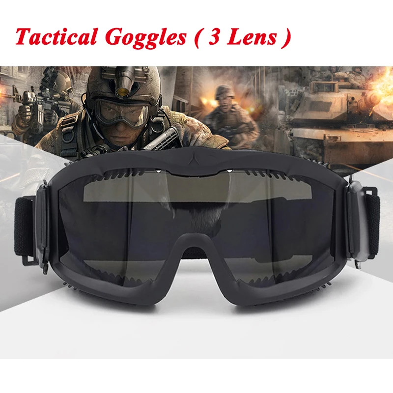 Для мужчин Airsoft Пейнтбол баллистических защитные очки USMC Военная Униформа армии стрельба Защита Глаз Тактический Солнцезащитные