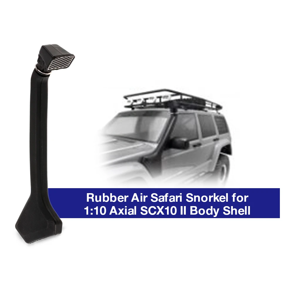 1:10 RC Crawler Rubber Safari Snorkel for Axial SCX10 II 90046 90047 Car Shell