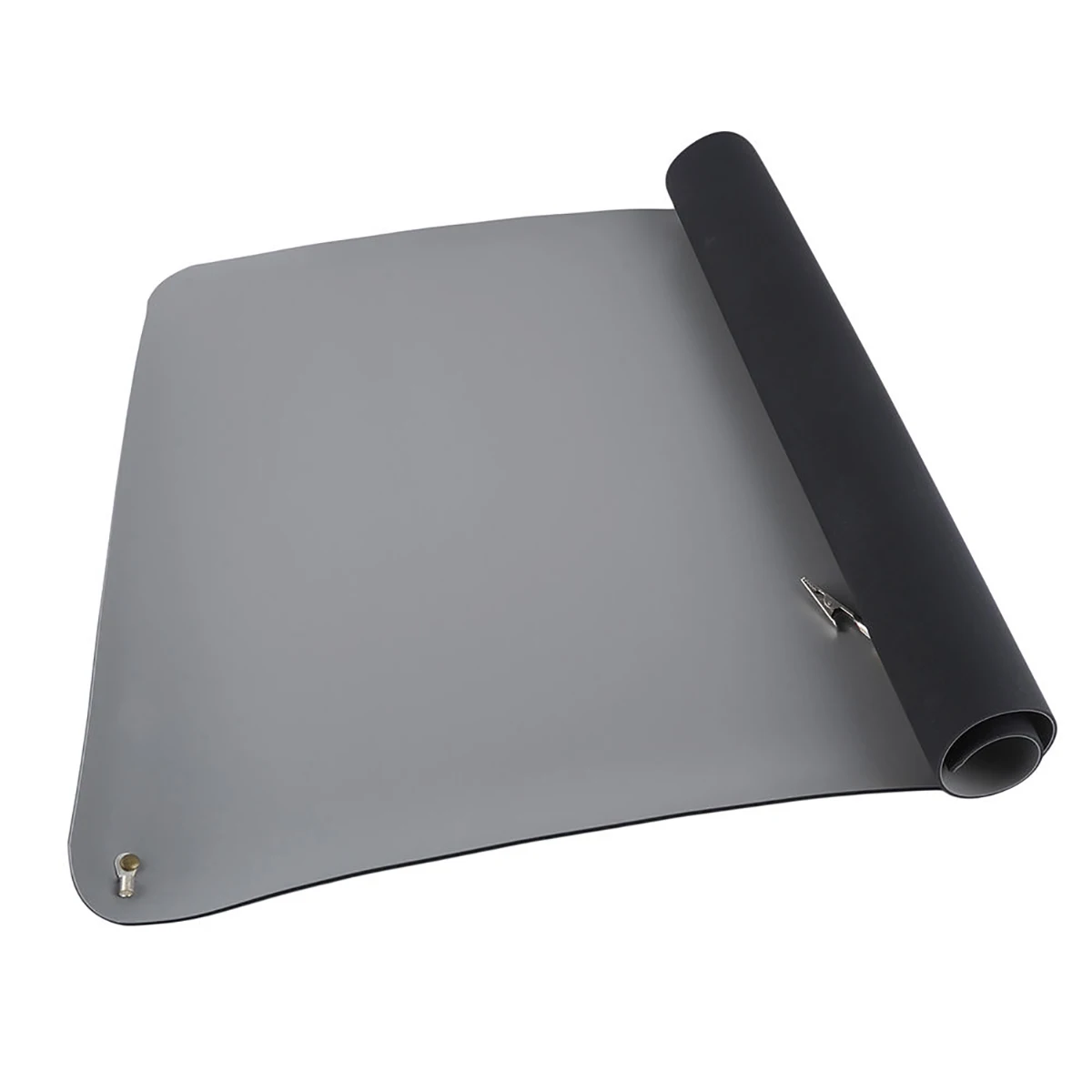 

1pc Black Desktop Anti Static ESD Grounding Mat Maintenance Platform Desk Mat Mayitr + Cord for PC Laptop Repair
