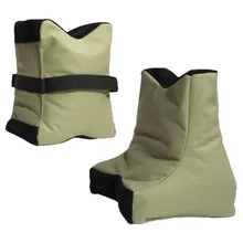 2 Pcs Unfilled Hunting Shooting Stand tactical Rifle Target Front Rear Gun Bench Rest Sandbags Gun
