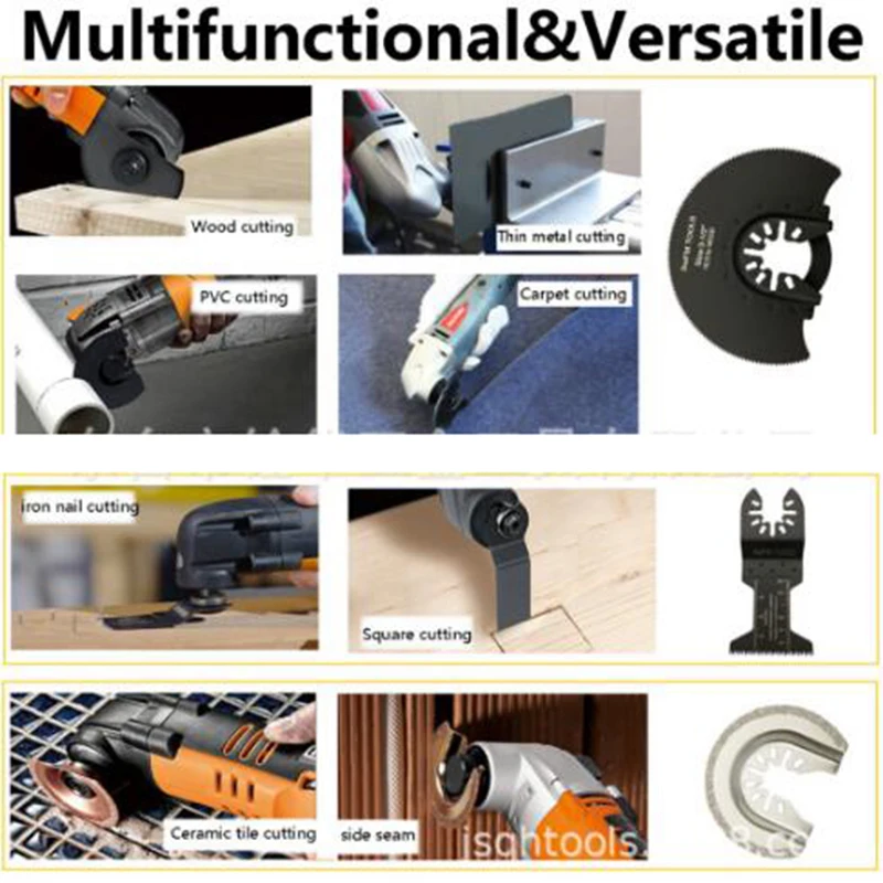 16pcs Oscillating Multi function universal Saw Blade Carbon Steel Cutter DIY for Renovator Power Blades