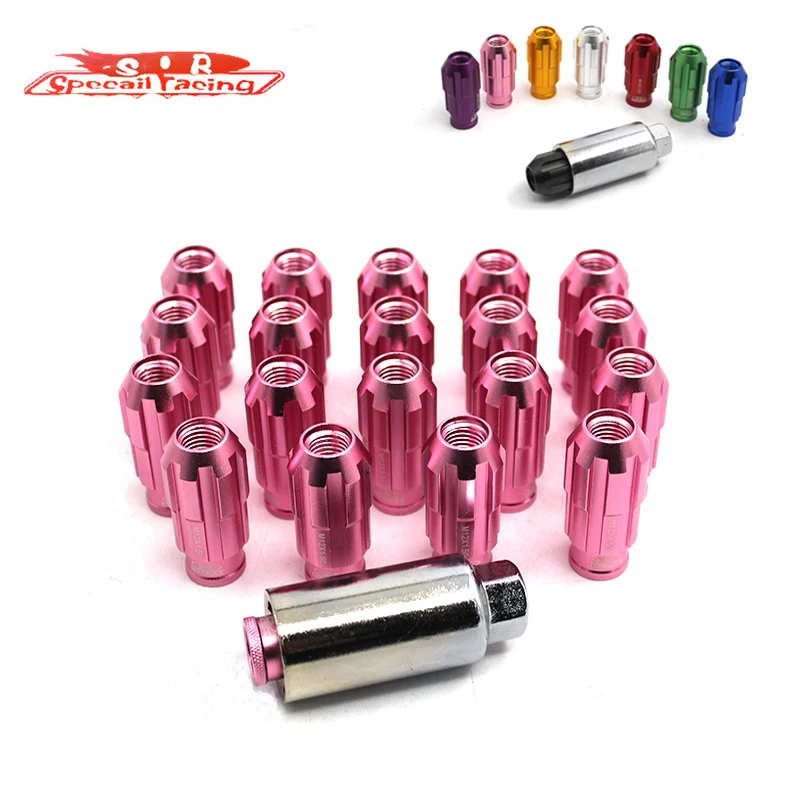 SR Universal 20pcs M12x1.5 Racing Lug nuts/Wheel Lug nuts / Wheel Nuts Screw T6061 Aluminumnut