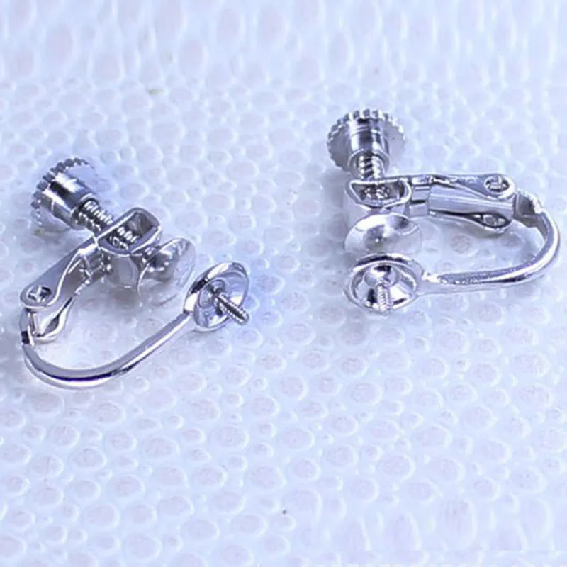 Wholesale Screw Style 925 Sterling Silver Ear Clip Clamp Findings | Украшения и аксессуары