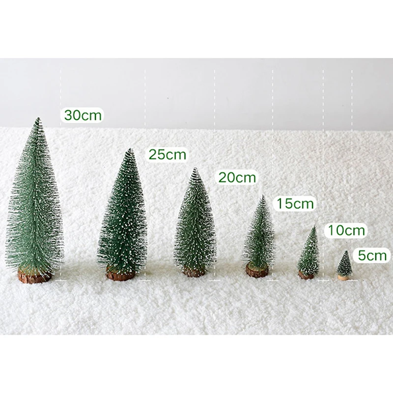 

1PC Christmas Party Decoration Gifts 5/10/15/20/25/30cm Christmas Tree Mini Xmas A Small Pine Tree Placed In The Desktop Home